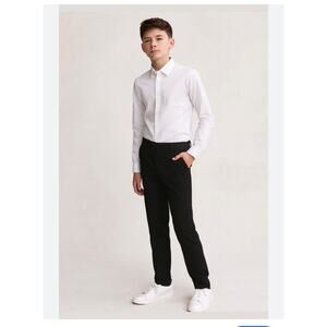 Marc New York Boys Skinny White Stretch Dress Shirt
